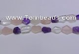 CNG6336 15.5 inches 14*18mm - 16*22mm freeform mixed quartz beads