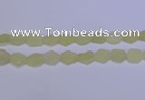 CNG6356 15.5 inches 14*18mm - 16*22mm freeform matte lemon quartz beads