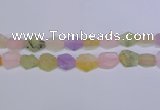 CNG6363 15.5 inches 14*18mm - 16*22mm freeform matte mixed quartz beads