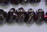 CNG6382 15.5 inches 6*14mm - 8*14mm nuggets red garnet beads