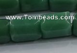 CNG6415 15.5 inches 15*20mm faceted nuggets green aventurine beads