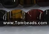 CNG6427 15.5 inches 15*20mm faceted nuggets mixed tiger eye beads