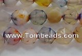 CNG6501 15.5 inches 8mm faceted nuggets agate beads wholesale