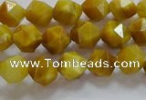 CNG6530 15.5 inches 6mm faceted nuggets golden tiger eye beads