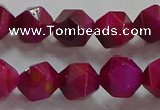 CNG6536 15.5 inches 10mm faceted nuggets red tiger eye beads