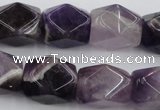 CNG655 15.5 inches 13*18mm faceted nuggets amethyst beads