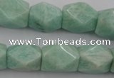 CNG657 15.5 inches 13*18mm faceted nuggets amazonite beads