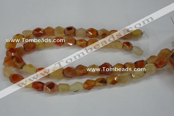 CNG680 15.5 inches 10*14mm - 13*18mm faceted nuggets agate beads