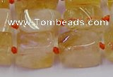 CNG6804 15.5 inches 8*12mm - 10*16mm nuggets citrine beads