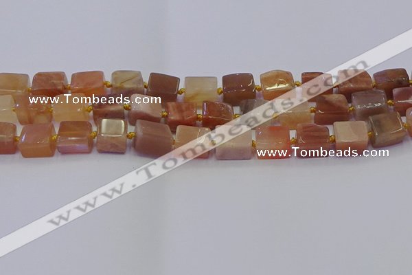 CNG6825 15.5 inches 8*12mm - 10*16mm nuggets sunstone beads