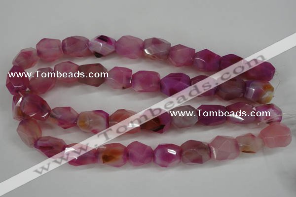 CNG687 15.5 inches 15*18mm - 18*20mm faceted nuggets agate beads