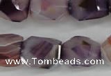 CNG688 15.5 inches 15*18mm - 18*20mm faceted nuggets agate beads