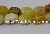 CNG6880 15.5 inches 8*12mm - 10*14mm nuggets yellow opal beads