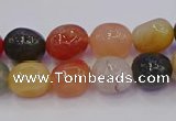 CNG6888 8*12mm - 10*14mm nuggets mixed rutilated quartz beads