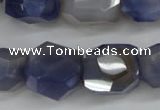 CNG689 15.5 inches 15*18mm - 18*20mm faceted nuggets agate beads