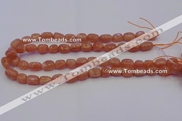 CNG6900 15.5 inches 8*12mm - 10*14mm nuggets moonstone beads