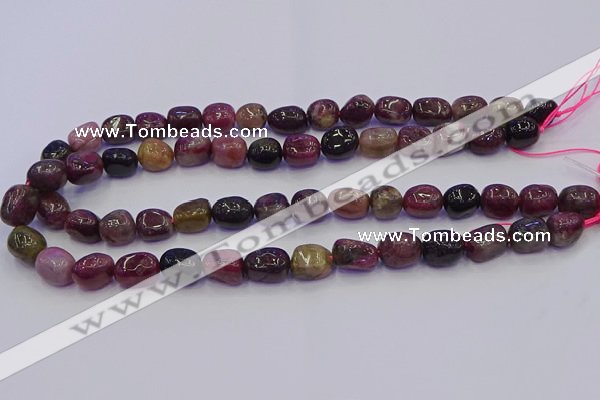 CNG6904 15.5 inches 8*12mm - 10*14mm nuggets tourmaline beads