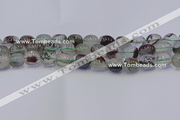 CNG6913 15.5 inches 13*18mm - 15*20mm nuggets green phantom quartz beads