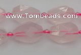 CNG6916 15.5 inches 12*16mm - 13*18mm faceted nuggets rose quartz beads