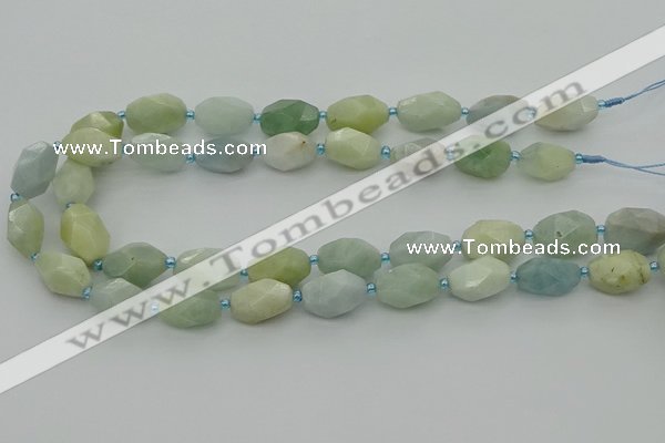 CNG6919 15.5 inches 12*16mm - 13*18mm faceted nuggets aquamarine beads