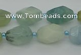 CNG6921 15.5 inches 12*16mm - 13*18mm faceted nuggets aquamarine beads