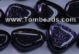 CNG694 15.5 inches 13*18mm - 15*16mm freeform blue goldstone beads