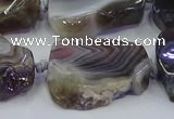 CNG6942 15.5 inches 18*25mm - 25*35mm freeform Botswana agate beads