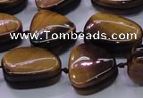 CNG696 15.5 inches 13*18mm - 15*16mm freeform yellow tiger eye beads