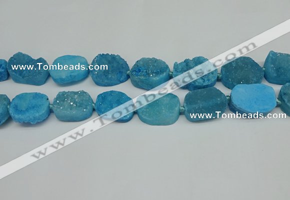 CNG7025 15.5 inches 20*28mm - 25*35mm freeform druzy agate beads