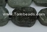 CNG7028 15.5 inches 20*28mm - 25*35mm freeform druzy agate beads