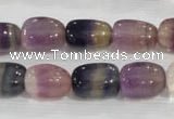 CNG707 15.5 inches 10*14mm nuggets fluorite beads wholesale