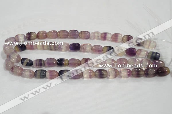 CNG707 15.5 inches 10*14mm nuggets fluorite beads wholesale