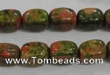 CNG708 15.5 inches 10*14mm nuggets unakite beads wholesale