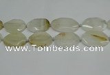 CNG7080 15.5 inches 25*35mm - 35*45mm faceted freeform agate beads