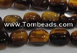 CNG710 15.5 inches 10*14mm nuggets yellow tiger eye beads wholesale