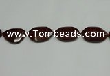 CNG7107 25*35mm - 35*45mm faceted freeform brecciated jasper beads