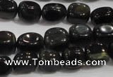 CNG712 15.5 inches 10*14mm nuggets blue tiger eye beads wholesale