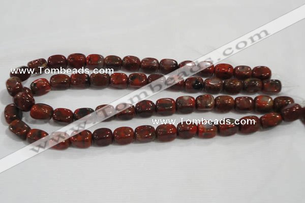 CNG719 15.5 inches 10*14mm nuggets brecciated jasper beads wholesale