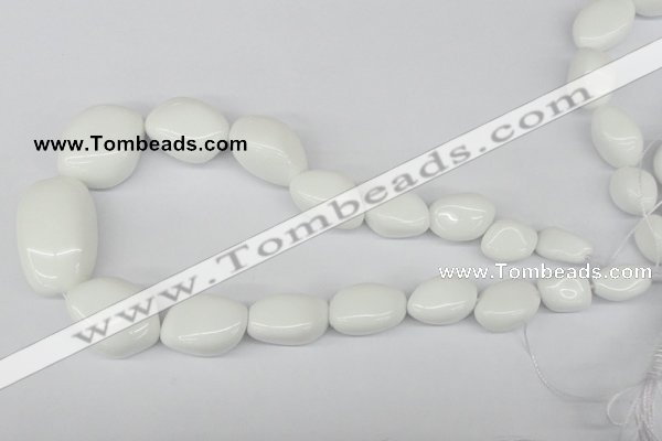 CNG72 15.5 inches 10*16mm - 25*35mm nuggets white agate beads