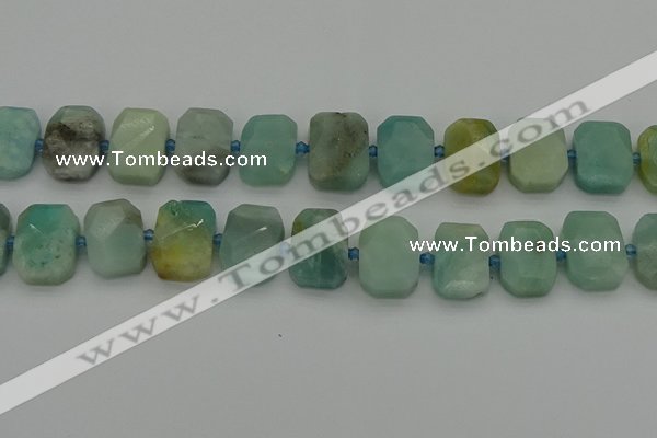 CNG7201 15.5 inches 13*18mm - 15*20mm faceted freeform amazonite beads