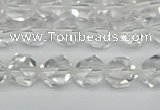 CNG7210 15.5 inches 6mm faceted nuggets white crystal beads