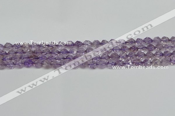 CNG7215 15.5 inches 6mm faceted nuggets amethyst beads wholesale