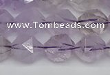 CNG7218 15.5 inches 12mm faceted nuggets amethyst beads wholesale