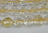 CNG7230 15.5 inches 6mm faceted nuggets citrine gemstone beads