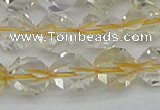 CNG7232 15.5 inches 10mm faceted nuggets citrine gemstone beads