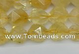 CNG7237 15.5 inches 10mm faceted nuggets citrine beads wholesale