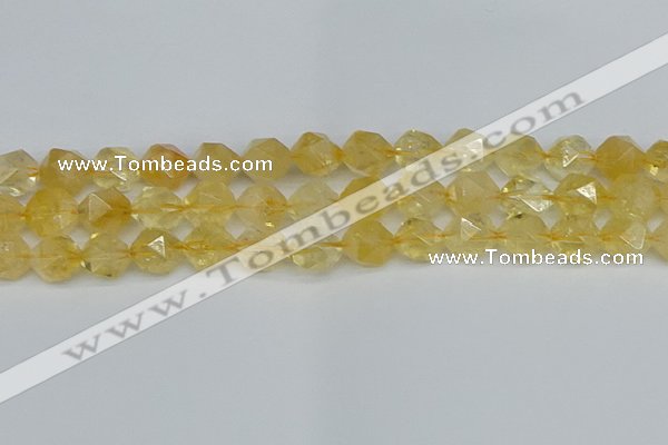 CNG7238 15.5 inches 12mm faceted nuggets citrine beads wholesale