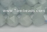 CNG7262 15.5 inches 10mm faceted nuggets aquamarine beads