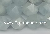 CNG7263 15.5 inches 12mm faceted nuggets aquamarine beads