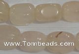 CNG729 15.5 inches 15*18mm nuggets rose quartz beads wholesale